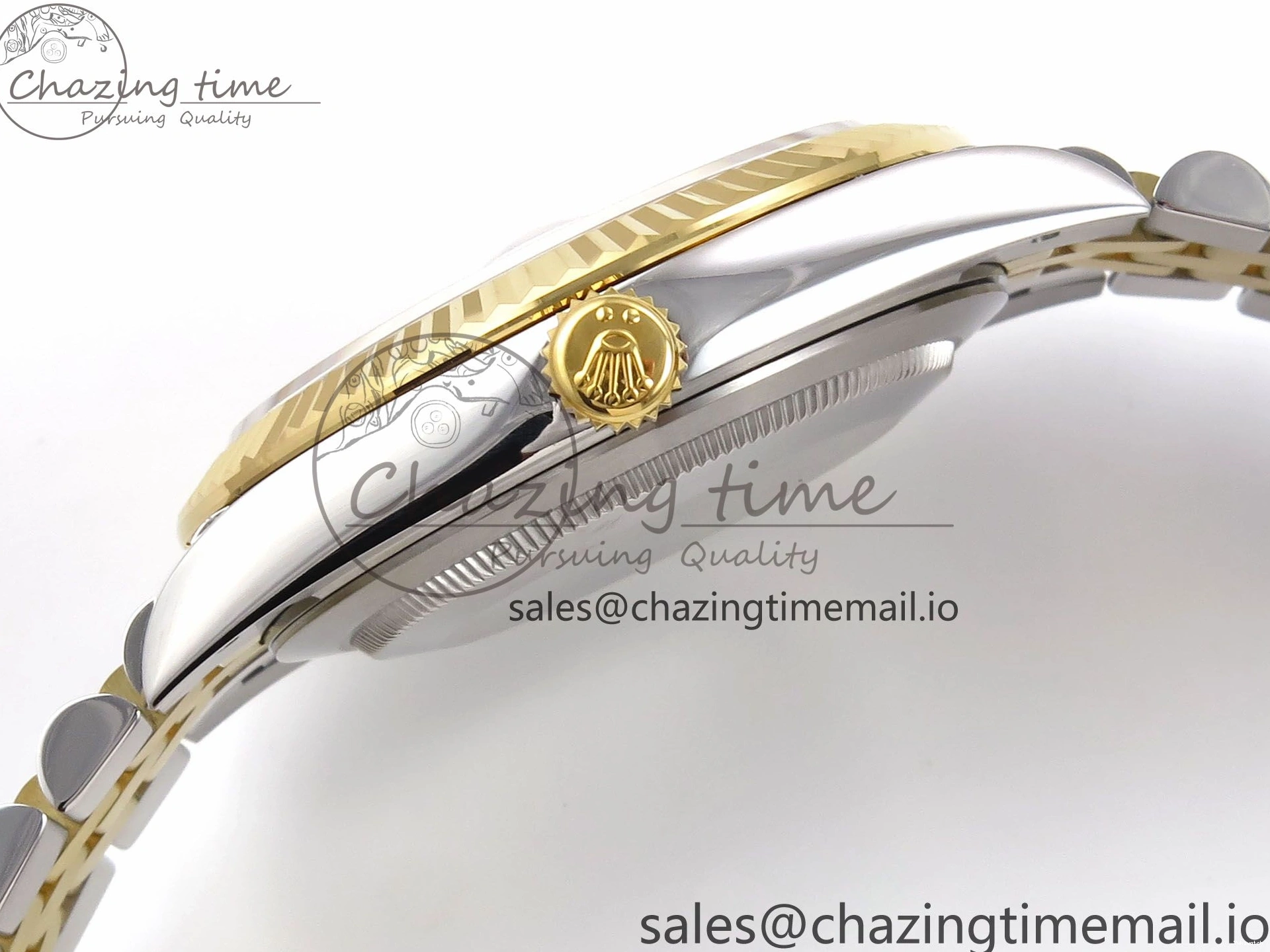 SS Best 41 Bracelet EWEF Stick DateJust Dial Jubilee A3235 White on Edition 126333 YG 0305